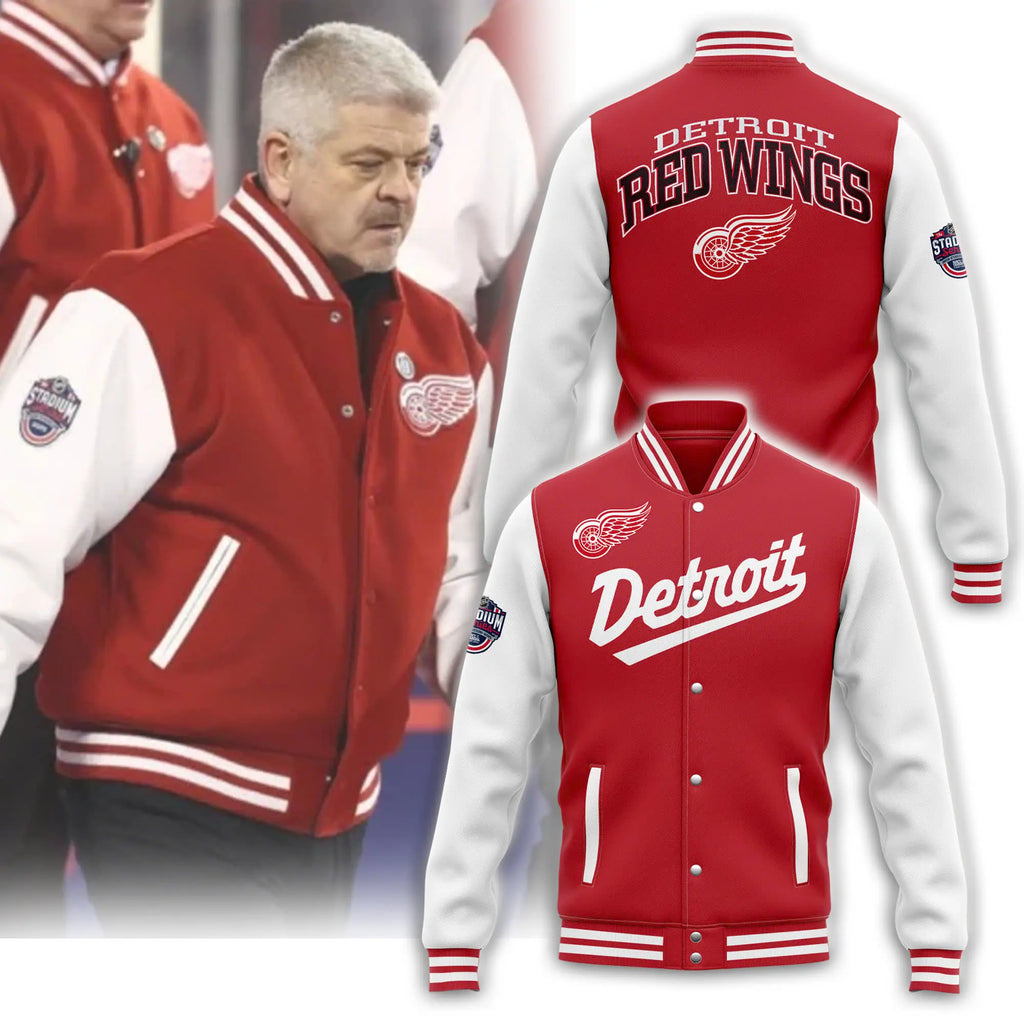 Detroit Red Wings Coach Todd McLellan Stadium Version Premium Jacket
